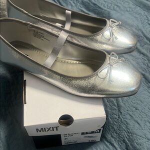 Mixit Silver Ballet Flats